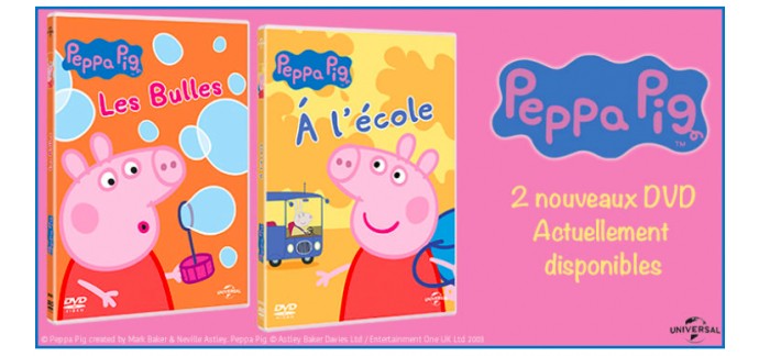 Femme Actuelle: 50 Lots de 2 DVD de Peppa Pig à gagner