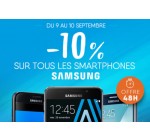 Materiel.net: 10% de réduction immédiate sur tous les smartphone Samsung Galaxy
