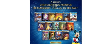 Disney: Collection de 15 bluray de classiques disney à gagner