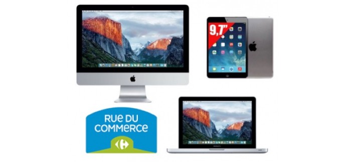 Rue du Commerce: Prix coûtant sur tout ordinateurs MacBook, iMac et tablettes iPad