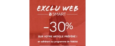 Brice: 30% de réduction sur votre article préféré en adhérent au programme de fidélité