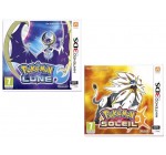 Amazon: Jeux Nintendo 3DS Pokémon Soleil ou Pokémon Lune à 33,99€