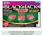 Shopmium: Jeu à gratter illiko® Black Jack à 1€ au lieu de 2€