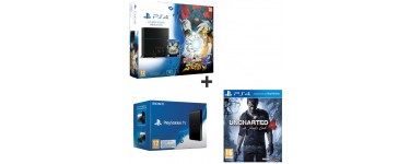 Auchan: Pack PS4 1To Naruto : Ultimate Ninja Storm 4 + Uncharted 4 + PS TV à 349,99€