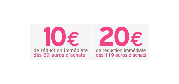 Natiloo: 10€ de réduction dès 89€ d'achats et 20€ de réduction dès 119€ d'achat