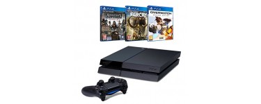 Amazon: PS4 500 Go + Overwatch + Far Cry Primal + Assassin's Creed : Syndicate à 299€