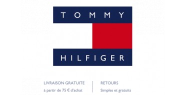 Tommy Hilfiger : La livraison offerte à domicile & en point relais dès 75€ + les retours gratuits