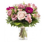Interflora: Un vase offert pour l'achat du bouquet "La vie en rose"
