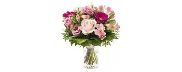 Interflora: Un vase offert pour l'achat du bouquet "La vie en rose"