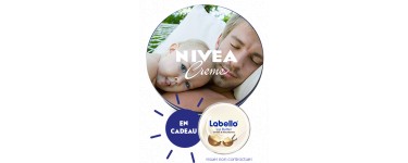 NIVEA: 1 Labello offert pour toute personnalisation d'une boîte bleue Nivea
