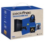 Fnac: Pack  PS4 500Go + Deus Ex + Uncharted 4 + Casque + 30€ offerts à 299,9€