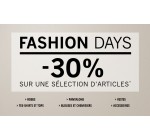 Maison 123: Fashion Days : -30% sur une sélection d'articles