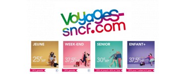 SNCF Connect: - 50% sur toutes les cartes de réduction SNCF