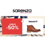Sarenza: Jusqu'à -50% sur une sélection de chaussures Timberland