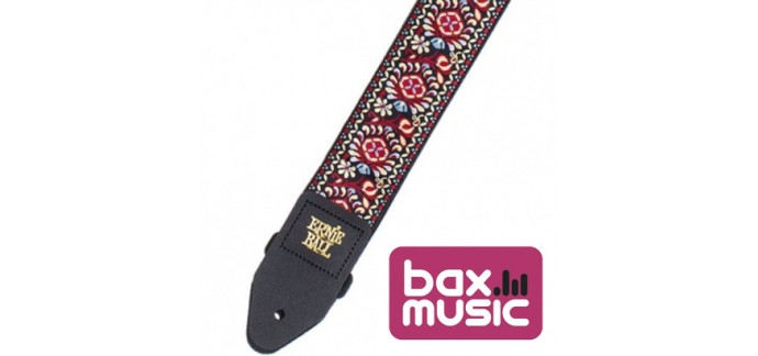 Bax Music: La sangle de guitare Ernie Ball Royal Bloom Jacquard à 17,50€ au lieu de 26€