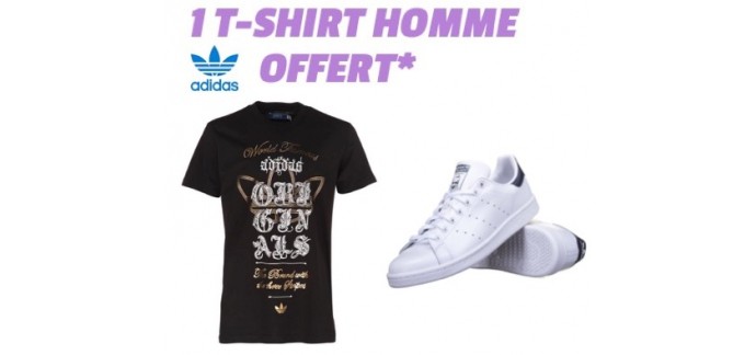 Cdiscount: 1 T-shirt Adidas Homme offert pour l'achat d'une paire de basket