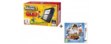 ToysRUs: Console Nintendo 2DS Noire et Bleue + New Super Mario 2 + Yo-kai Watch à 119,98€