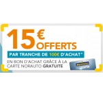 Norauto: [Carte Norauto] 15€ offerts en bons d'achat par tranche de 100€ d'achat