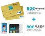 Veepee: 160€ offerts pour l'ouverture d'un compte bancaire en ligne chez Hello Bank