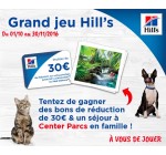 Animalblog: 1 séjour à Center Parcs et des bons de réduction de 30€ à gagner