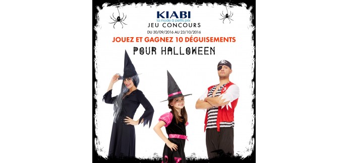 Kiabi: 10 déguisements pour Halloween à gagner par instant gagnant