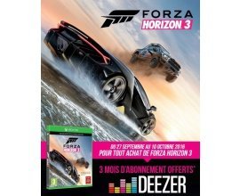 Cdiscount: 3 mois d'abonnement à Deezer offerts + le jeu Xbox One Forza Horizon 3 pour 49€