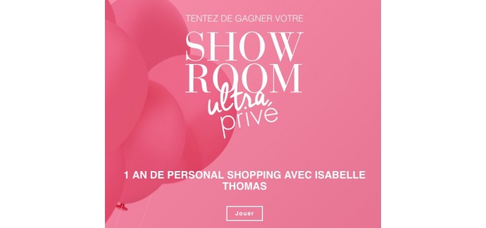 Showroomprive: 1 an de personal shopping avec Isabelle Thomas à gagner
