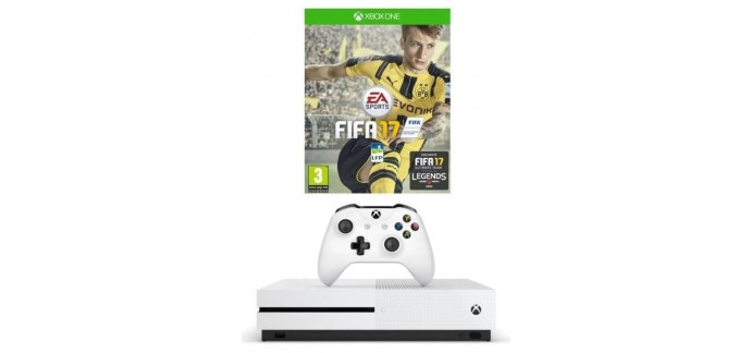 Auchan: Console Xbox One S 500 Go + Fifa 17 + Assassin's Creed Unity & Black Flag à 299€