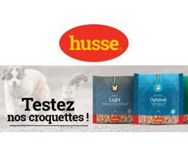 Husse: Obtenez un échantillon gratuit de croquettes Husse pour chat ou chien