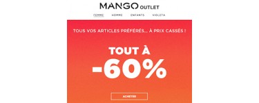 Mango: 60% de réduction sur tout l'Outlet