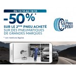 Peugeot: -50% sur le deuxième pneumatique toute marque acheté