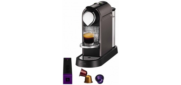 Amazon: Machine à café Krups YY1470FD Nespresso Citiz Titane à 119€