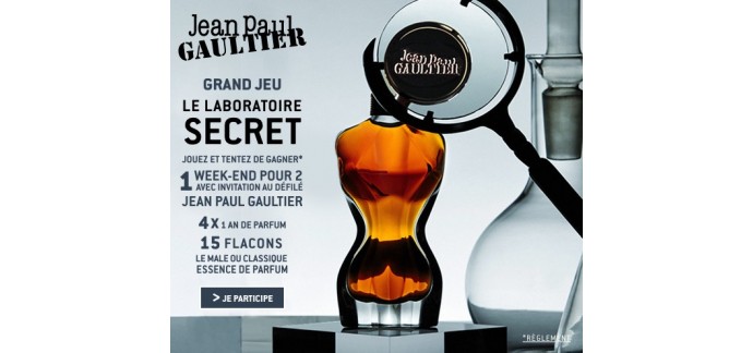 Nocibé: 1 WE à Paris pour assister au défilé Jean-Paul Gaultier et des parfums à gagner