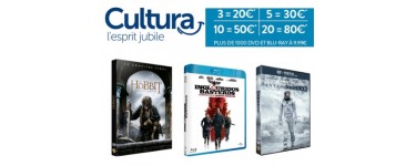 Cultura: 20 DVD ou Blu-ray pour 80€ (ou 3 pour 20€, 5 pour 30€ et 10 pour 50€)
