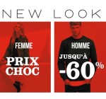 New Look: Prix Choc : jusqu'à - 60% sur une sélection d'articles de mode
