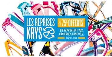 Krys: Apportez vos anciennes lunettes et recevez jusqu'à 75€ en bons de réductions