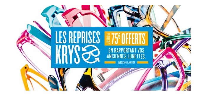 Krys: Apportez vos anciennes lunettes et recevez jusqu'à 75€ en bons de réductions