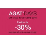 Agatha: Agat'days : -30% sur une sélection d'articles
