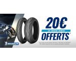 Dafy Moto: 1 pneu moto Michelin Pilot Road 2, 3 ou 4 acheté = 1 chèque remise de 20€ offert