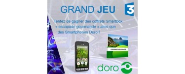 FranceTV: 1 Smartbox Escapade gastronomique et 4 smartphones Doro à gagner 