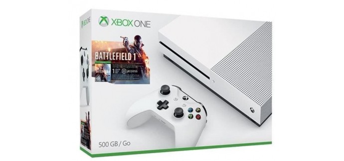 Amazon: Pack console Xbox One S 500 Go + Battlefield 1 à 199€