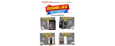 Géant Casino: Apple iPad Mini 2, Sony SmartWatch, set cuisine, Smartbox à gagner
