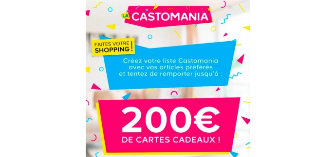 Castorama: 700€ de cartes cadeaux à gagner