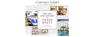 Elle: 1 séjour pour 2 personnes à l'hôtel 5* Grand Hyatt Cannes Hôtel Martinez