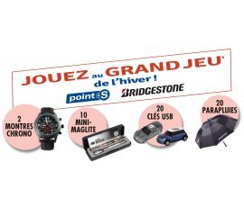 Point S: 1 Mini Maglite, des montres Chrono Brigestones et d'autres lots à gagner