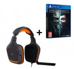 Cdiscount: Dishonored 2 édition limitée sur PS4 + Casque Gamer Logitech G231 à 59,55€