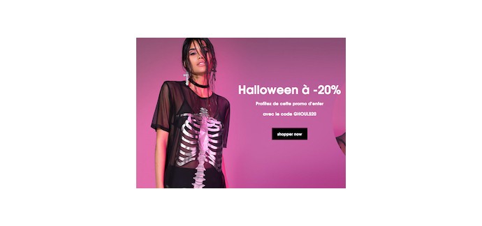 Missguided: -20% sur une sélection de vêtements pour Halloween