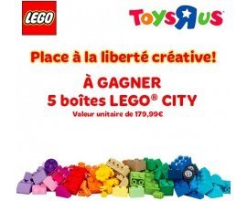 ToysRUs: 5 boîtes LEGO CITY (valeur unitaire 179,99€) à gagner