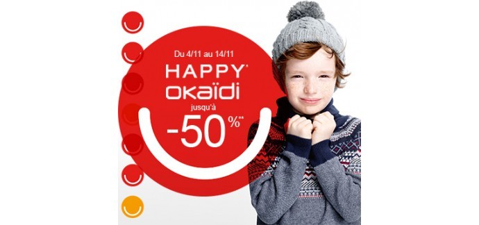 Okaïdi: Happy Okaïdi : jusqu'à - 50% sur une sélection d'articles