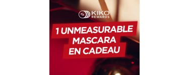 Kiko: 1 mascara offert pour 2 produits achetés
